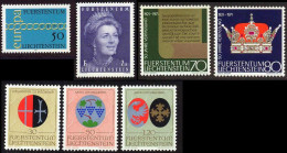 Liechtenstein 1971 Yvert 487 / 493 ** TB - Neufs