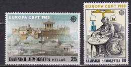 GREECE 1983 Europe / CEPT Complete MNH Set Vl. 1578 / 1579 - Nuovi