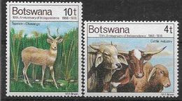 1976 BOTSWANA 321-22** Animaux, Seuls, Issus De Série - Botswana (1966-...)