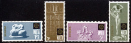 Malte 1974 Yvert 488 / 491 ** TB Coin De Feuille - Malte