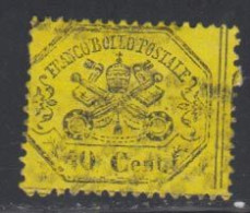 Etats Pontificaux 1868 Yvert 24 (o) B Oblitere(s) - Papal States