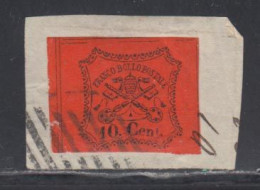 Etats Pontificaux 1867 Yvert 15 (o) B Oblitere(s) - Papal States