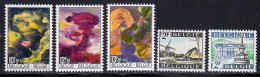 Belgique 1968 Yvert 1461 / 1465 ** TB - Neufs