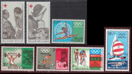 Belgique 1968 Yvert 1454 / 1460 ** TB - Unused Stamps