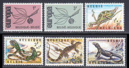 Belgique 1965 Yvert 1342 / 1347 ** TB - Neufs