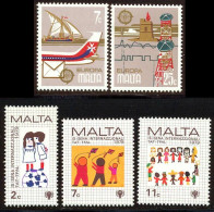 Malte 1979 Yvert 583 / 587 ** TB - Malta