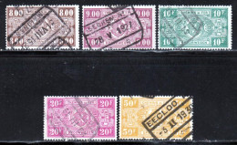 Belgique Colis Postaux 1923 Yvert 160 / 163 - 166 (o) B Oblitere(s) - Other & Unclassified