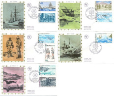 Monaco FDC 1977 Yvert 1103 / 1111 Navigateur - FDC