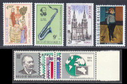 Belgique 1973 Yvert 1675 - 1676 - 1678 / 1680 ** TB - Unused Stamps