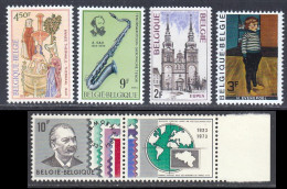 Belgique 1973 Yvert 1675 - 1676 - 1678 / 1680 ** TB - Neufs