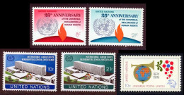 NU (New York) 1974 Yvert 235 / 239 ** TB - Neufs