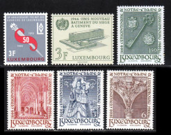 Luxembourg 1966 Yvert 678 / 683 ** TB - Ungebraucht