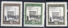 Vatican 1933 Yvert 45 - 46 - 48 ** TB - Unused Stamps