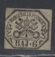 Etats Pontificaux 1852 Yvert 7 (*) B Neuf Sans Gomme - Papal States