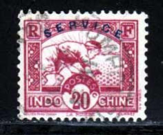 Indochine Service 1933 Yvert 9 (o) B Oblitere(s) - Andere & Zonder Classificatie