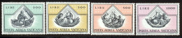 Vatican PA 1971 Yvert  55 / 58 ** TB Coin De Feuille - Posta Aerea