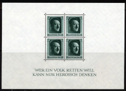 Allemagne Empire BF 1937 Yvert 8 ** TB - Blokken