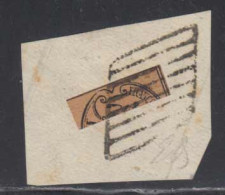 Etats Pontificaux 1852 Yvert 3 (o) B Oblitere(s) Fragment Quart - Estados Pontificados