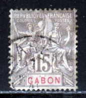 Gabon 1904 Yvert 21 (o) B Oblitere(s) - Usados