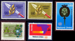 NU (Geneve) 1973 Yvert 30 / 34 ** TB - Unused Stamps