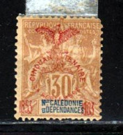 Nouvelle-Caledonie 1903 Yvert 76 * B Charniere(s) - Ungebraucht