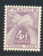 France Taxe 1946 Yvert 84 ** TB Variété Lilas - 1859-1959.. Ungebraucht