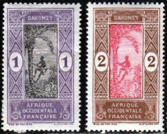 Dahomey 1913 Yvert 43 - 44 * B Charniere(s) - Ongebruikt