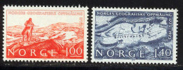 Norvege 1973 Yvert 630 / 631 ** TB Coin De Feuille - Nuevos