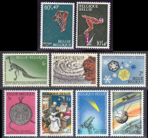 Belgique 1966 Yvert 1372 / 1380 ** TB Bord De Feuille - Unused Stamps
