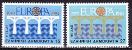GREECE 1984 Europe CEPT MNH Set  Vl. 1616 / 1617 - Nuevos
