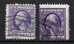 ETATS UNIS Ca.1908-09: Lot D'obl., 2 Nuances - Used Stamps