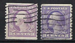 ETATS UNIS Ca.1908-09: Lot D'obl., 2 Nuances - Usados