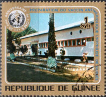 Guinée (Rep) Poste Obl Yv: 504/510 25.Anniversaire De L'OMS (Beau Cachet Rond) - Guinée (1958-...)