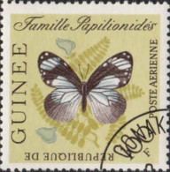 Guinée (Rep) Avion Obl Yv: 32/34 Papillons (Beau Cachet Rond) 34 Dent Manquante - Guinea (1958-...)