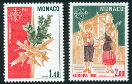 Monaco 1981 Yvert 1273 / 1274 ** TB - Neufs