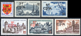 Reunion 1955 Yvert 320 - 322 / 325 - 328 ** TB - Ungebraucht