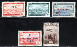 Algerie PA 1949 Yvert 1A - 3 - 7 - 8  13 ** TB Bord De Feuille - Luftpost
