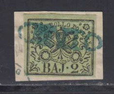 Etats Pontificaux 1852 Yvert 3 (o) B Oblitere(s) Cento - Papal States