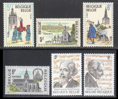 Belgique 1979 Yvert 1952 / 1957 ** TB - Ongebruikt