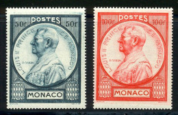 Monaco 1946 Yvert 285 / 286 ** TB Bord De Feuille - Unused Stamps