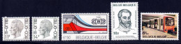 Belgique 1976 Yvert 1817 / 1821 ** TB - Nuovi