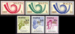 Malte 1973 Yvert 474 / 479 ** TB Bord De Feuille - Malte