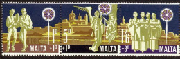 Malte 1969 Yvert 400 / 402 ** TB Bord De Feuille - Malte