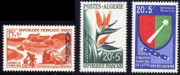 Algerie 1958 Yvert 350 / 352 ** TB Bord De Feuille - Neufs