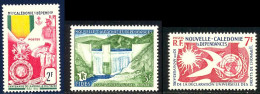 Nouvelle-Caledonie 1958 Yvert 279 - 287 - 290 ** TB Bord De Feuille - Neufs