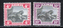 Malaisie 1905 Yvert 29 - 32 ** TB - Federated Malay States