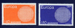 Andorre Francais 1970 Yvert 202 / 203 ** TB - Nuevos