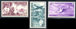 Martinique PA 1947 Yvert 13 / 15 ** TB - Posta Aerea