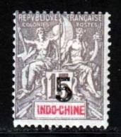 Indochine 1908 Yvert 22 * TB Charniere(s) - Ongebruikt