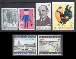 Belgique 1969 Yvert 1510 / 1515 ** TB - Unused Stamps